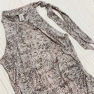 Leopard Print Sleeveless Top